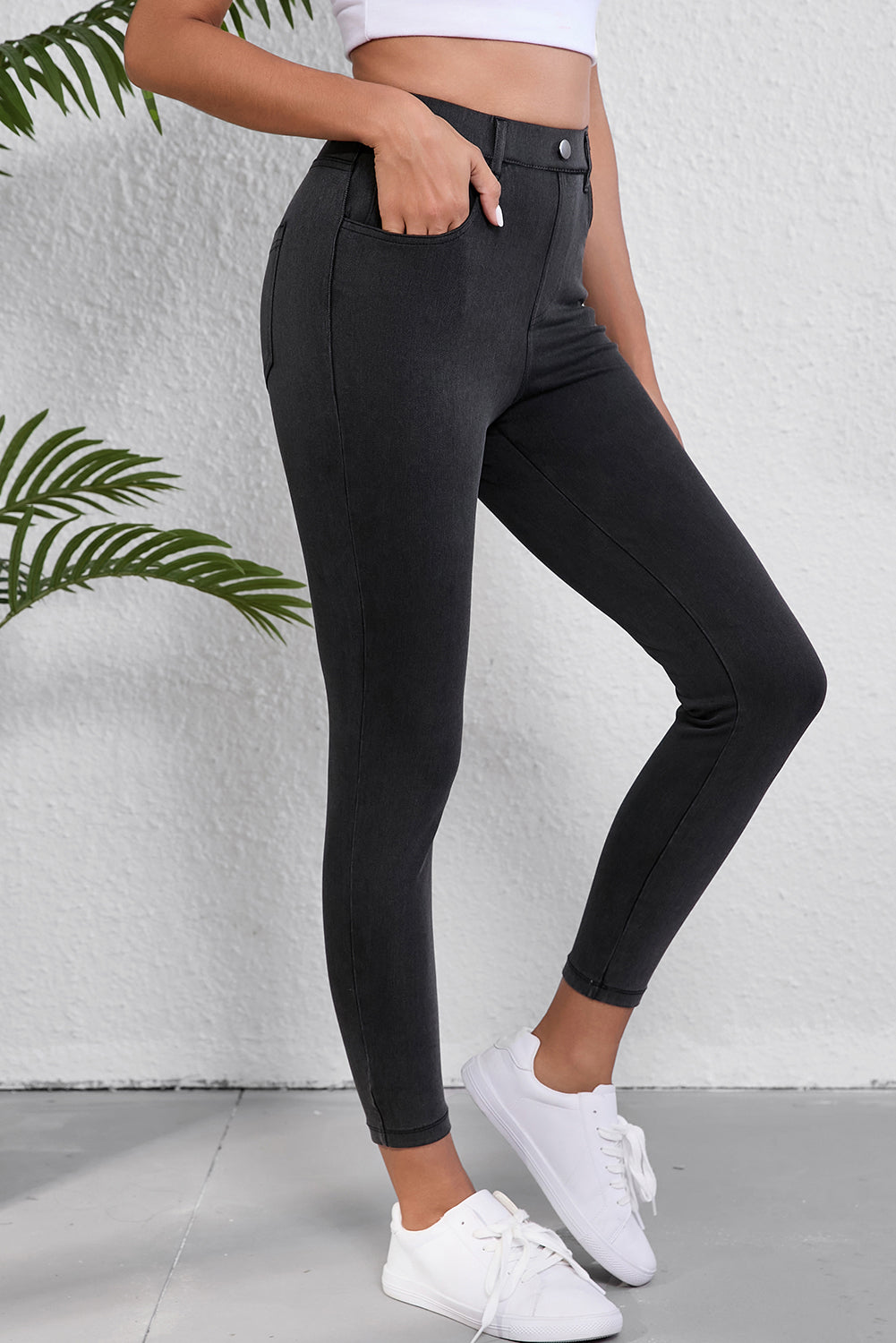 Skinny Fit High Waist Jeans