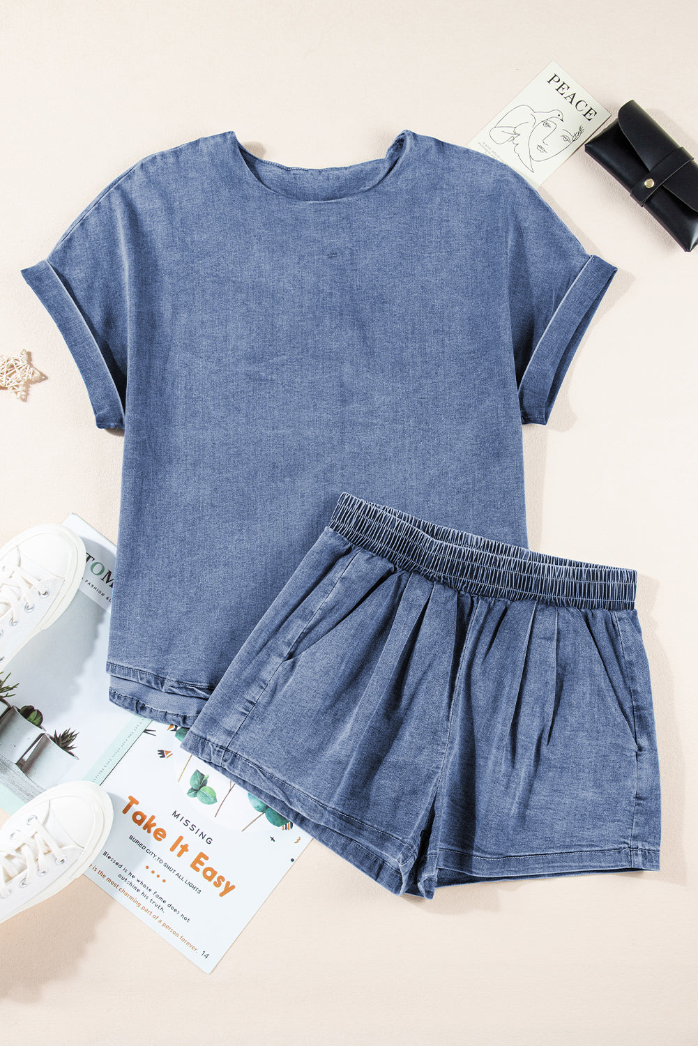 Denim Cuffed Set