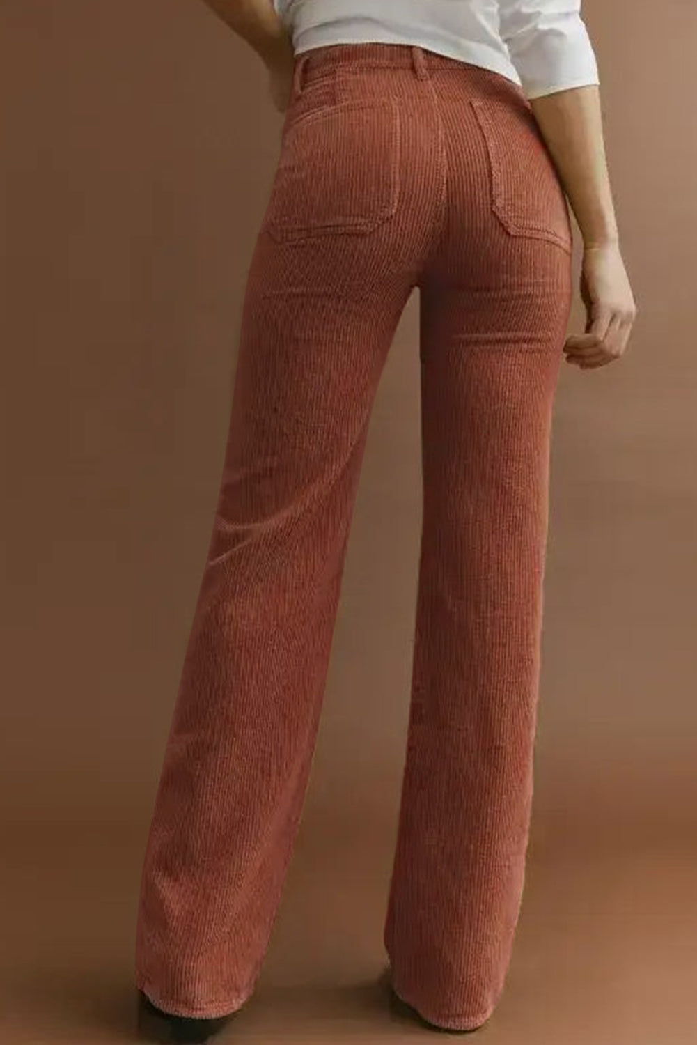 High Waist Corduroy Pants